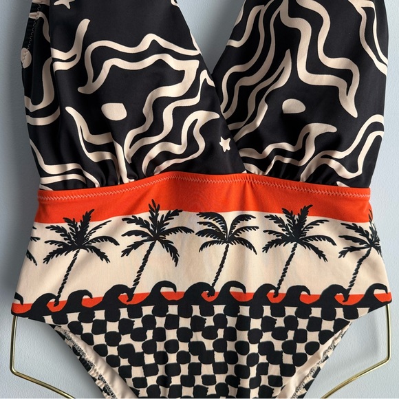 Sanctuary Women's Beach Conversations Plunge Mio One-Piece Swimsuit Size Small - Picture 3 of 11